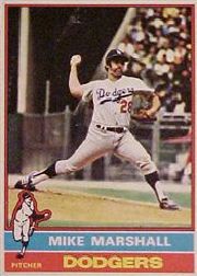1976 Topps Baseball Cards      465     Mike Marshall